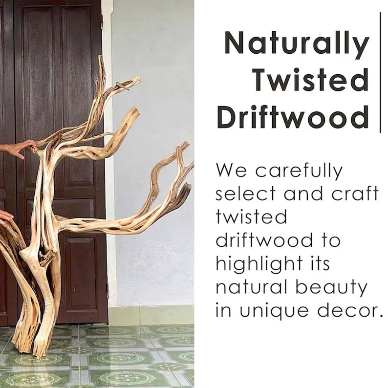 Solid Wood Tree Branch Bookshelf Driftwood Sculpture Art